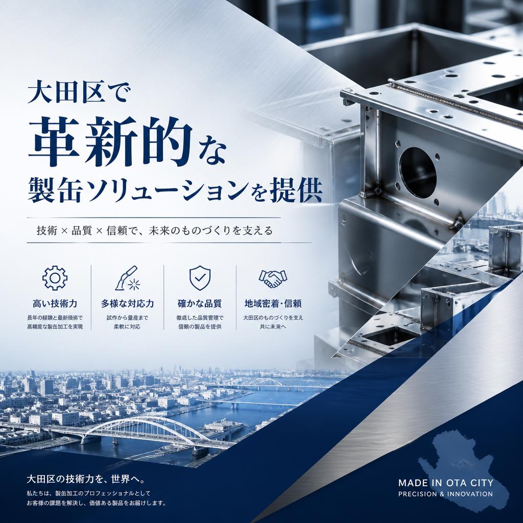 大田区で革新的な製缶ソリューションを提供
