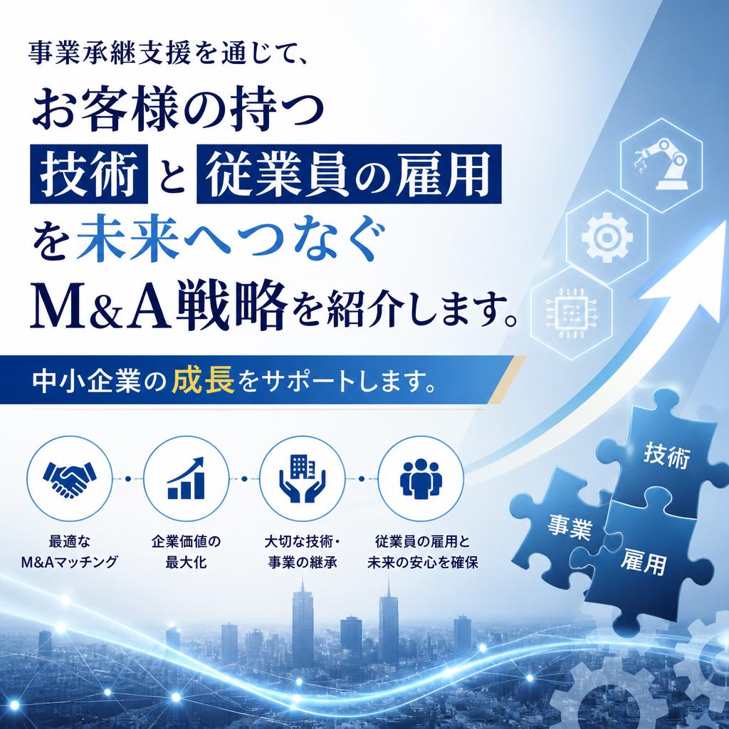 M&A戦略による技術と雇用の継承